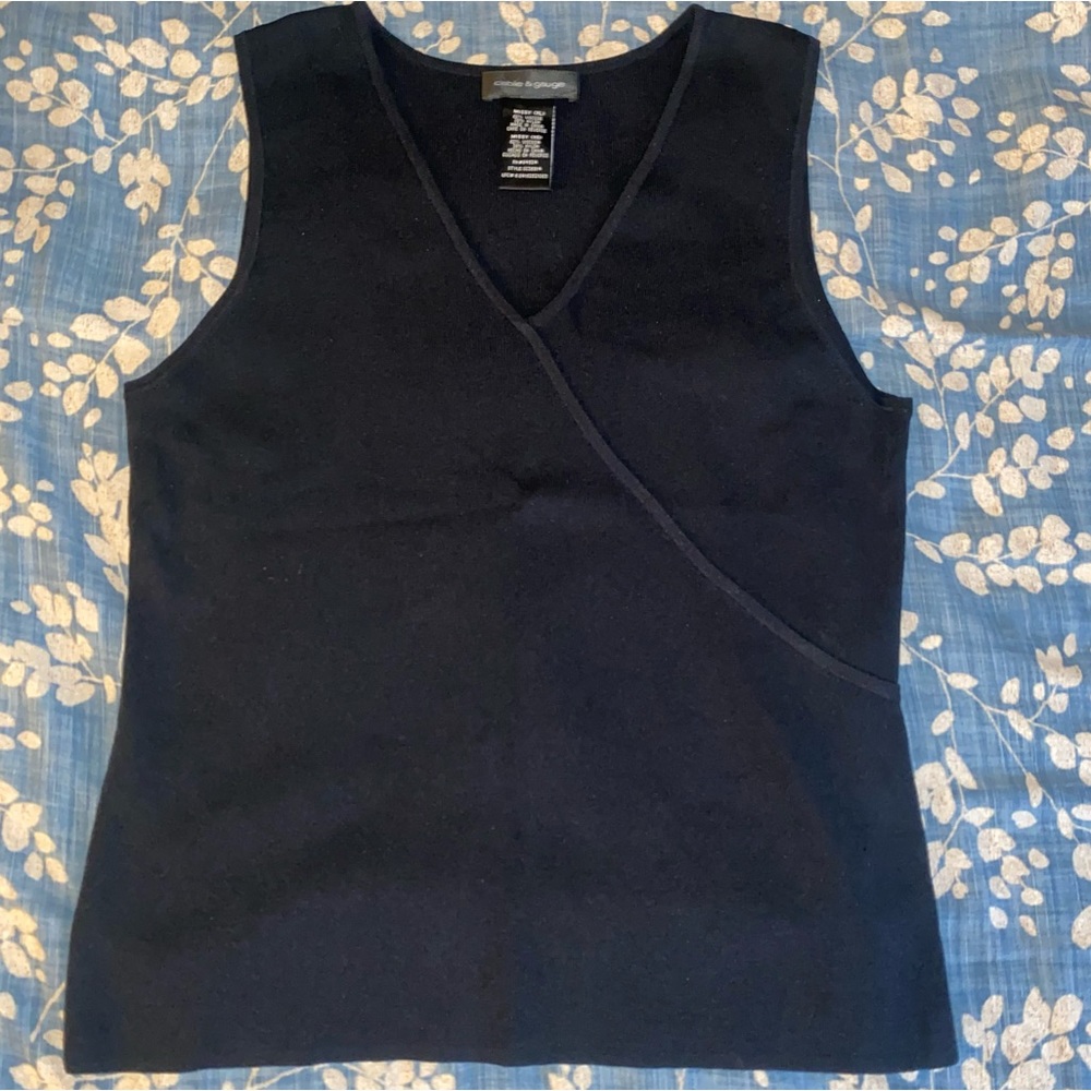Cable & Gauge navy Tank XL